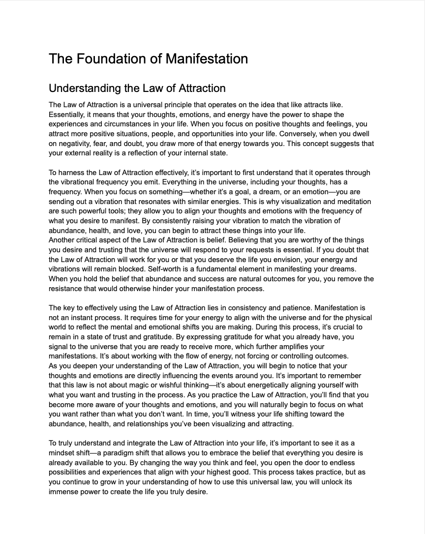 Vibrations of Manifestation + FREE GIFTS
